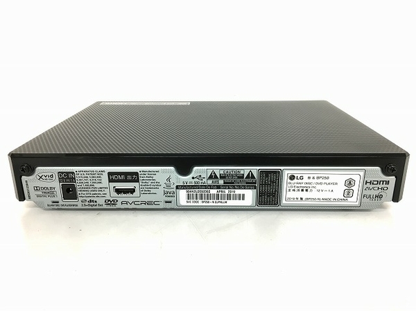 LG BP250 ブルーレイ DVDプレーヤー 2019年製 中古 T5073468 LG 2019年
