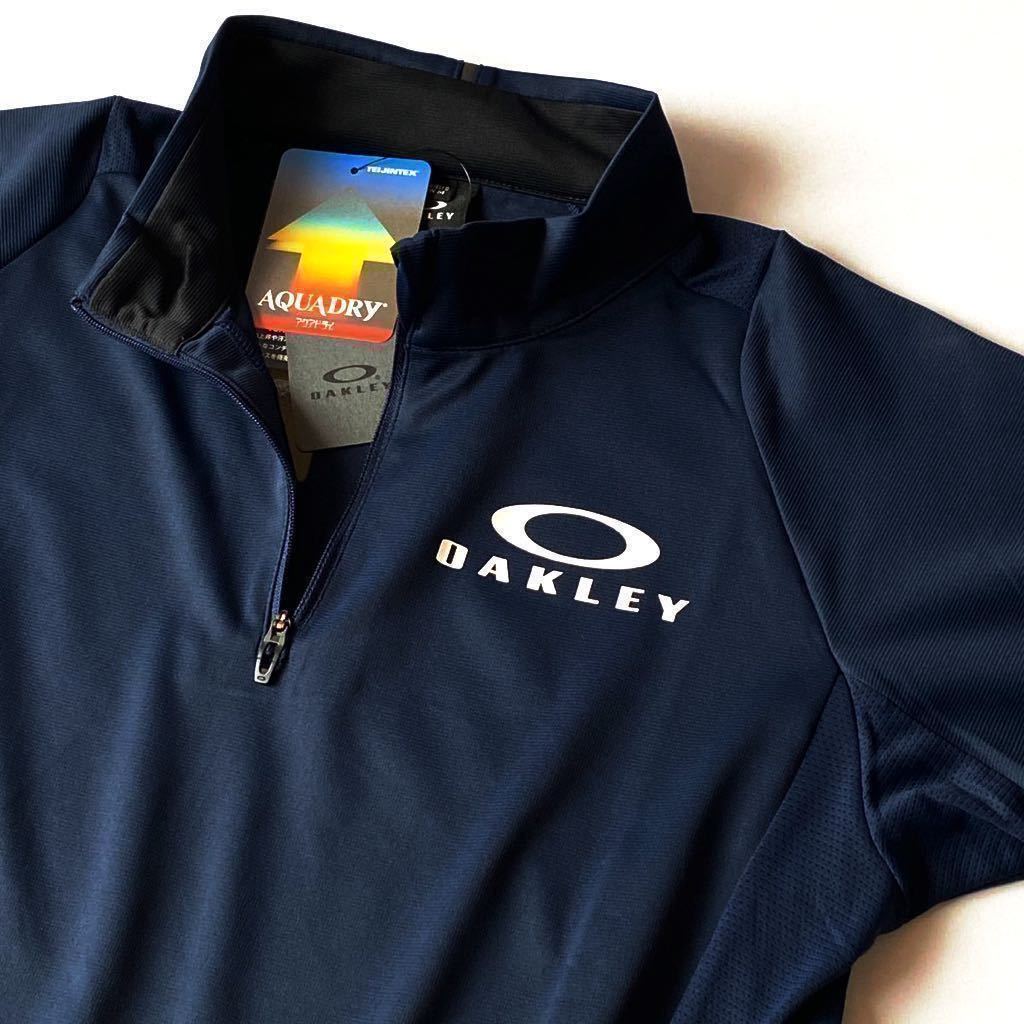 【超激得】 オークリー OAKLEY 吸汗速乾 半袖シャツ M ネイビー 紺 快適吸汗 清涼素材 ハーフジップ ポロシャツ(オークリー)｜売買されたオークション情報、yahooの商品情報をアーカイブ公開 - オークファ シャツ