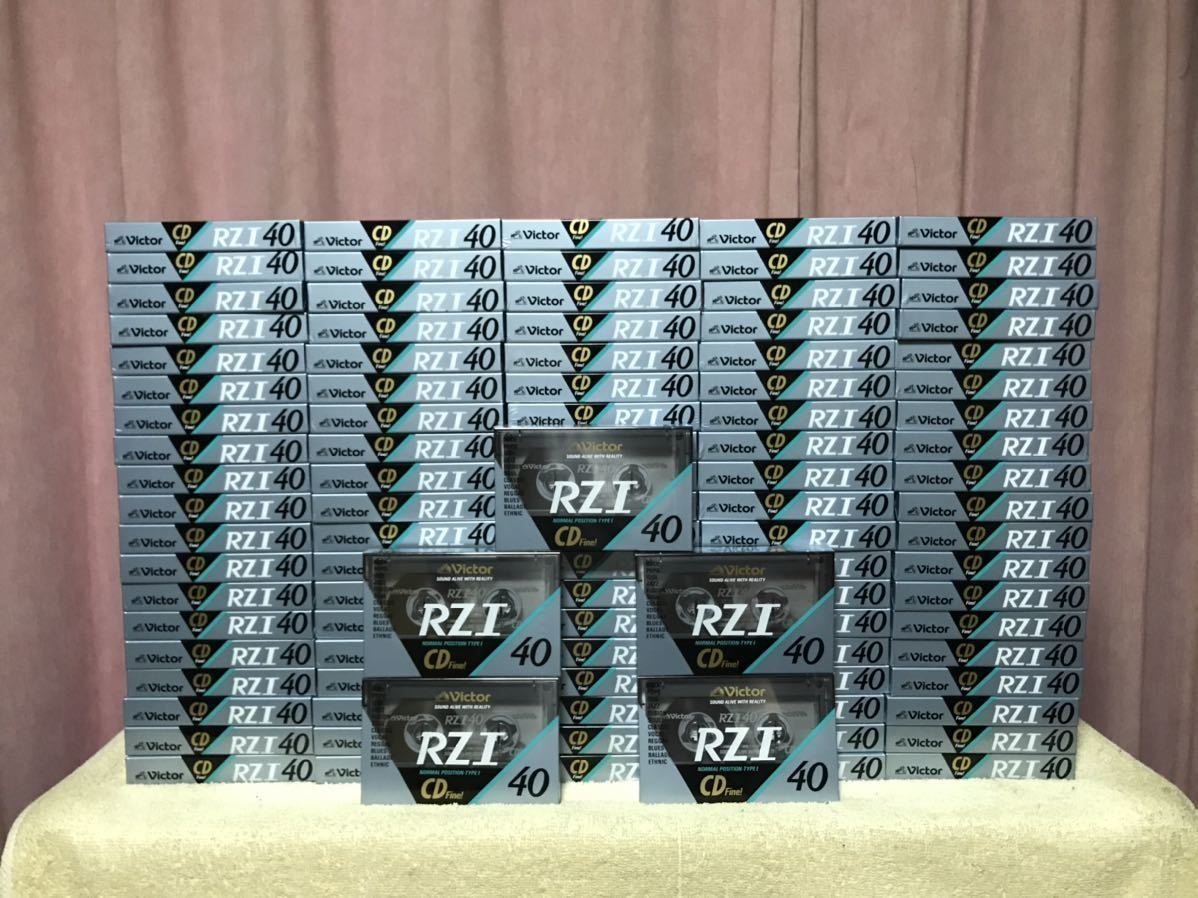 Victor 新品カセットテープ RZ1-40N×100本 CDFine! RZ1 40