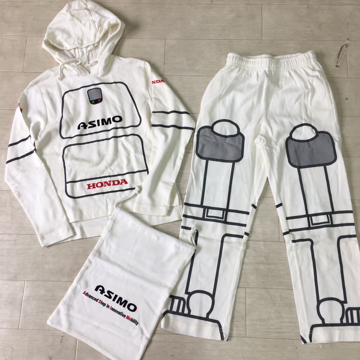 SR-1 0701 HONDA ASIMO アシモ親子パジャマ 大人用 子供用セット 上下