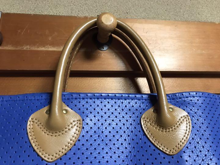 レア☆高級上質☆SELLTS パンチングレザーハンドバッグ セルツ 