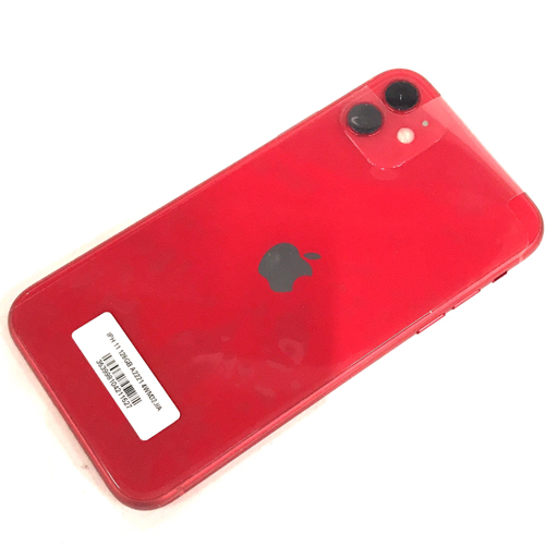 1円 美品 SIMフリー Apple iPhone 11 128GB A2221 レッド アップル スマホ 本体_3