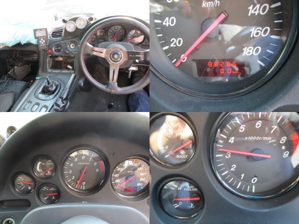 RX-7 FD3S 5型 RS 電動ファンASSY 88285km 後期 社外ラジエター用加工