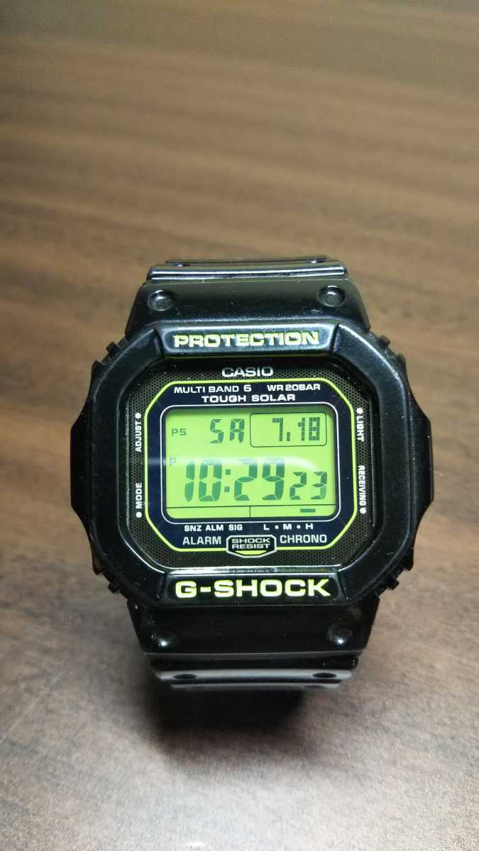 CASIO G-SHOCK GW-M5610B-1JF 電波ソーラー ブラック/グリーン 廃盤