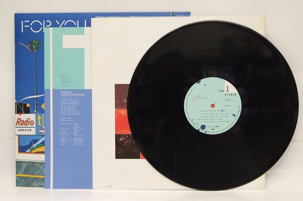 LPレコード】FOR YOU/TATSURO YAMASHITA(山下達郎) SPARKLE/MUSIC BOOK
