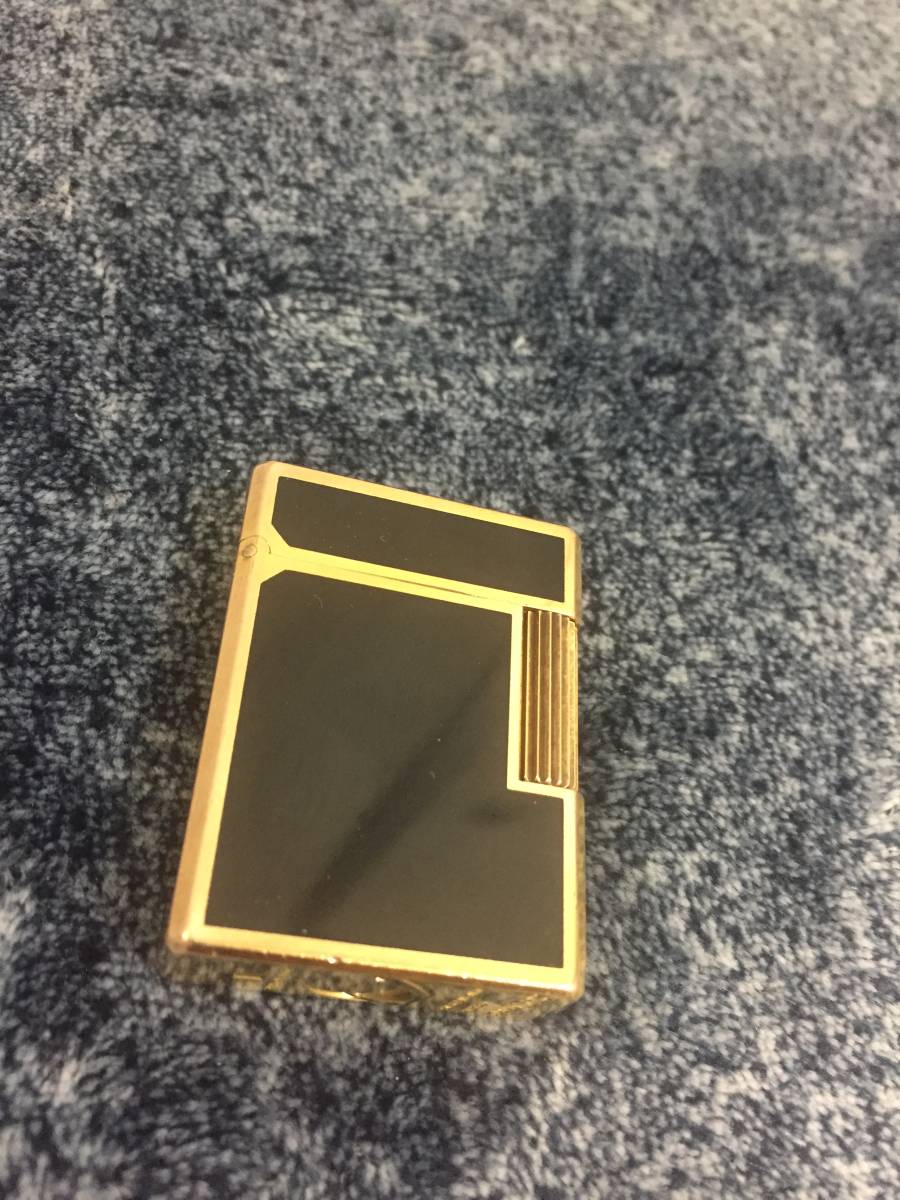 デュポン ガスライター Dupont ライター 喫煙具 ブラック ゴールド