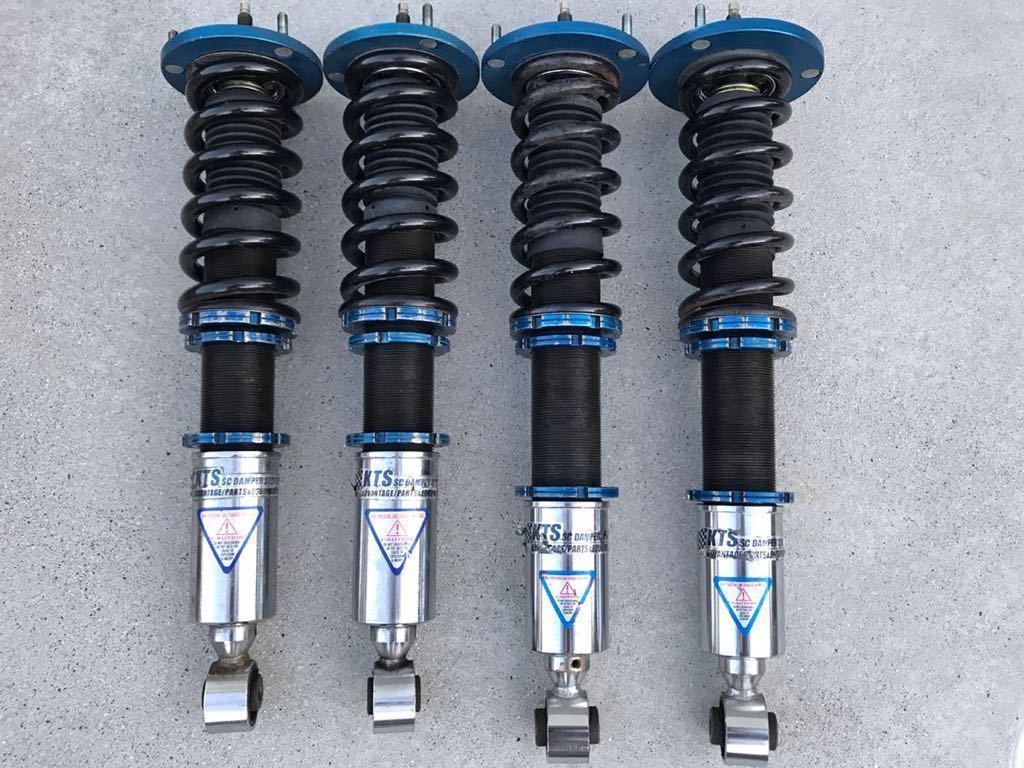 【送料無料】JZX100 KTS 車高調　フルタップ　減衰力調整式　15段　マークⅡ チェイサー　クレスタ