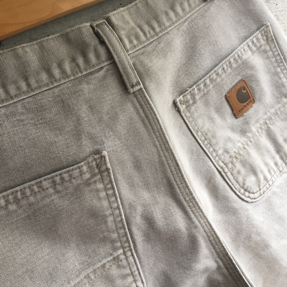 豊富な，新作 Skater Used Clothing carhartt Duck Short Pants スケーター古着 カーハート ダック生地 ショーツ ハーフパンツ W30 size ライト グレー(ボトムス)｜売買されたオークション情報、yahooの商品情報をアーカイ 男性用