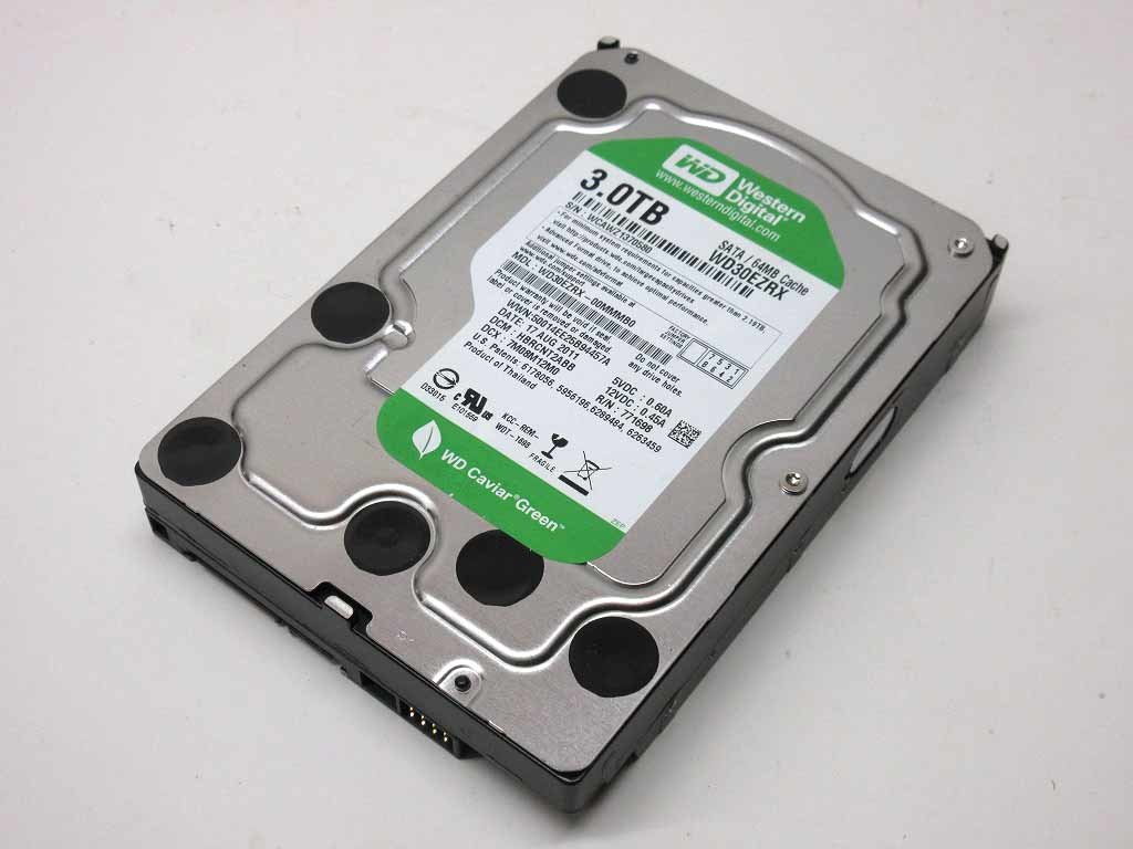 08136Z WesternDigital 3.5インチ SATA HDD 3TB (3000GB) 中古 正常