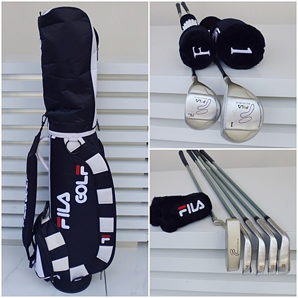 新作，定番 S9 FILA GOLF フィラゴルフ BIELLA ITALIA レディース 右利き ゴルフセット D-1 FW18&deg;5 7 9 S パター 7本 フレックスL キャディバッグ 他(セット)｜売買されたオークション情報、yahooの商品情報をアー 女性右きき用