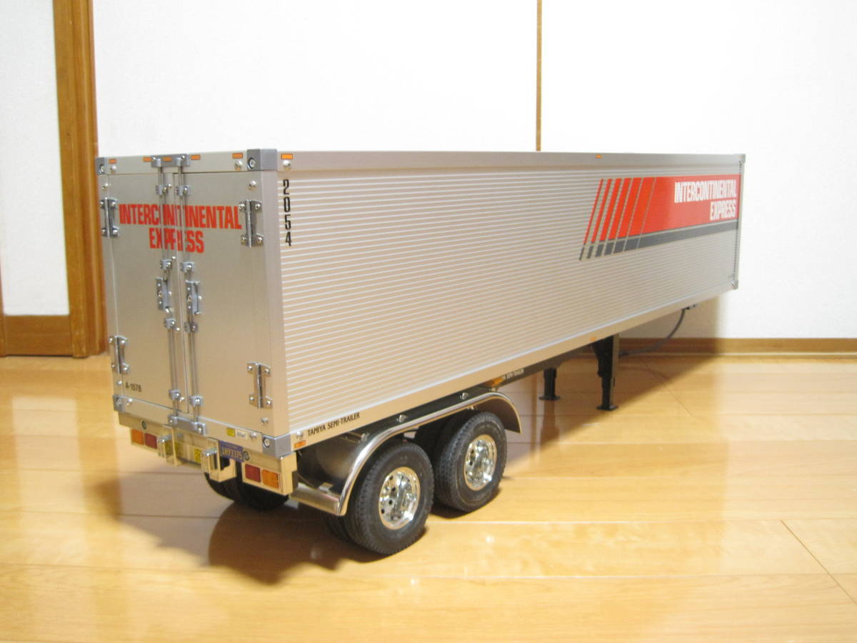 タミヤ 1/14RC トレーラートラック用 パネルバン セミトレーラー ☆美品!! 1/14RC トレーラートラック用 パネルバン セミトレーラー