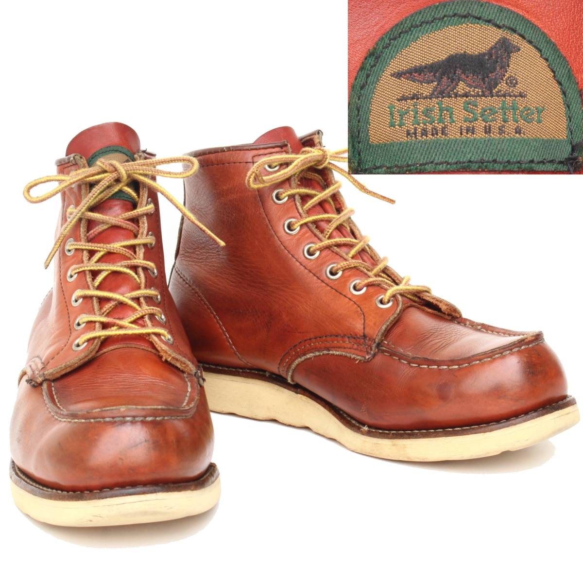 07012)94年製刻印 半円犬タグREDWING875レッドウィング8.5E約26.5