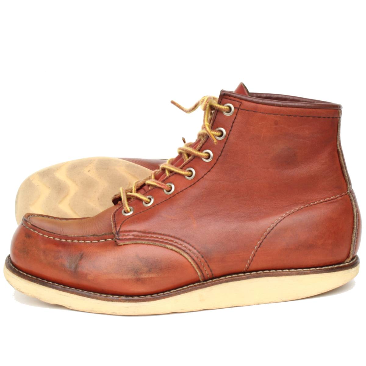 07012)94年製刻印 半円犬タグREDWING875レッドウィング8.5E約26.5