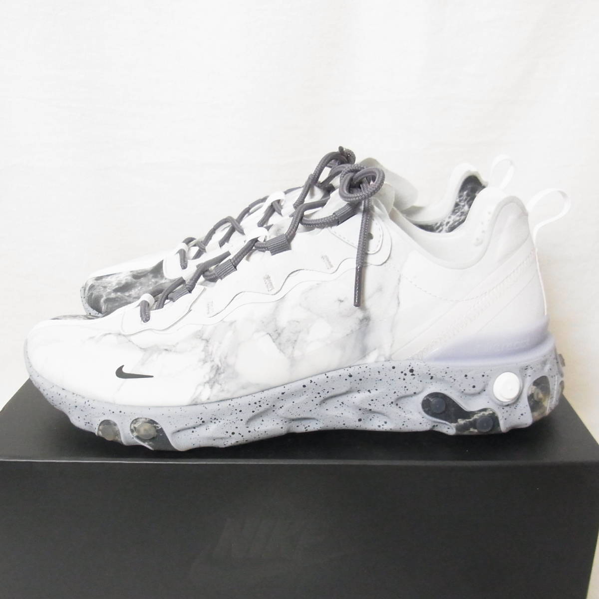 【超美品】NIKE ナイキ REACT ELEMENT 55/KL リアクト エレメント 55 KL CJ3312 001 uS11／29cm 0 Nike - Lamar Kendrick SVD