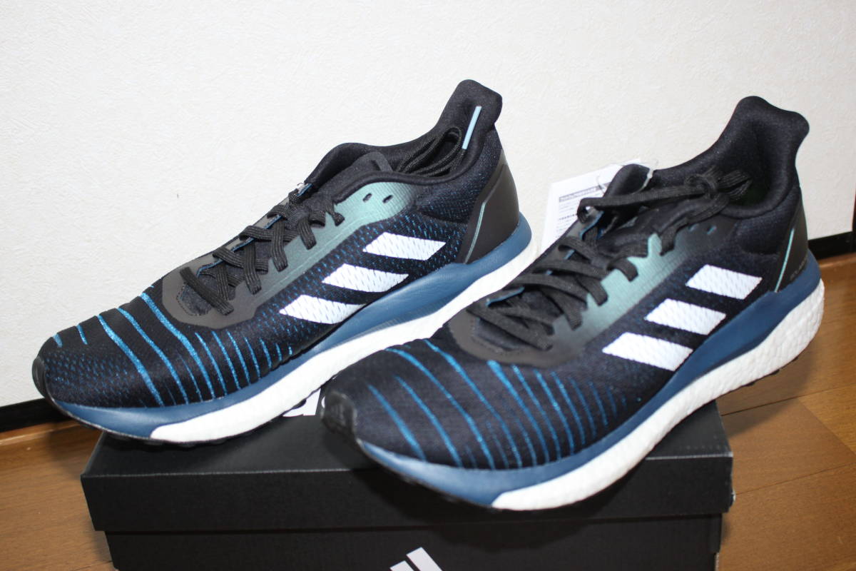 正規品 アディダス adidas 26.5㎝ ブーストBoost ソーラードライブ M ランニングシューズ D97442 黒青 マラソンジョギング(26.5cm)｜売買されたオークション情報、yahooの商品情報をアーカイブ公開 - オーク 26.5cm