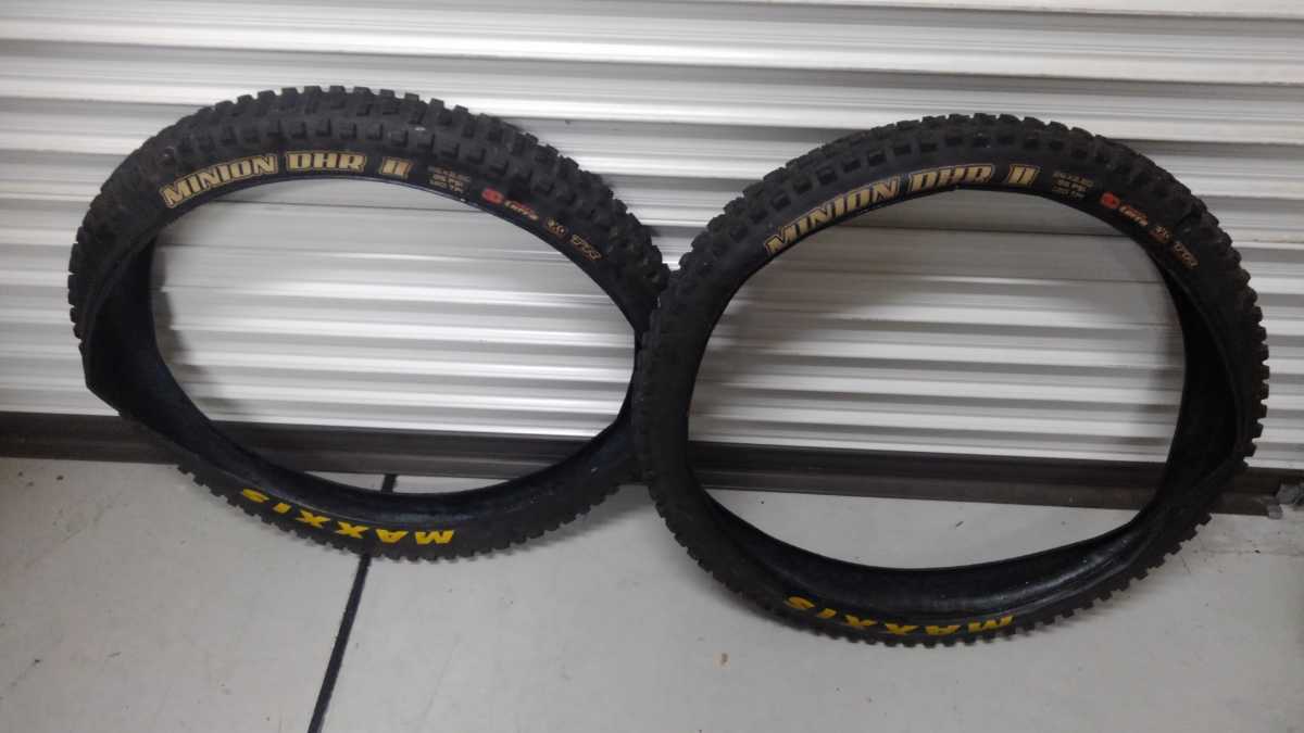 MAXXIS マキシス 26 x 2.8 26プラスタイヤ minion dhr 中古 ,MAXXIS