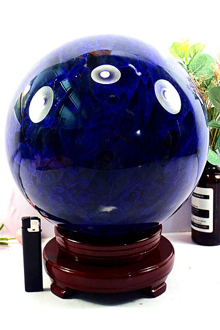 超大直径約:205mm 重さ約:11kg☆超綺麗☆水晶丸玉158U1-260U31b