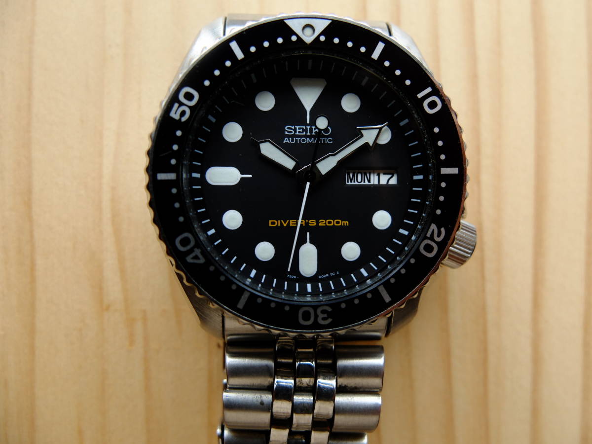 ☆美品SEIKO『セイコーダイバー』自動巻き腕時計21石7S26