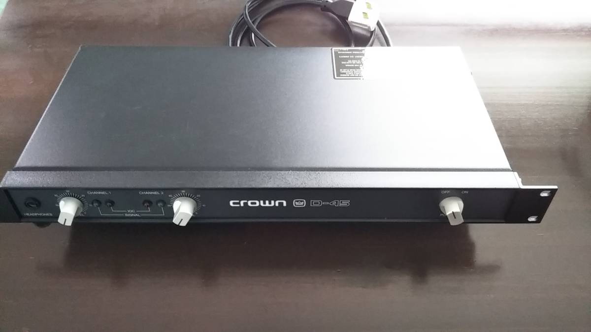 D-45 クラウン パワーアンプ CROWN 公式通販 ステレオパワーアンプ
