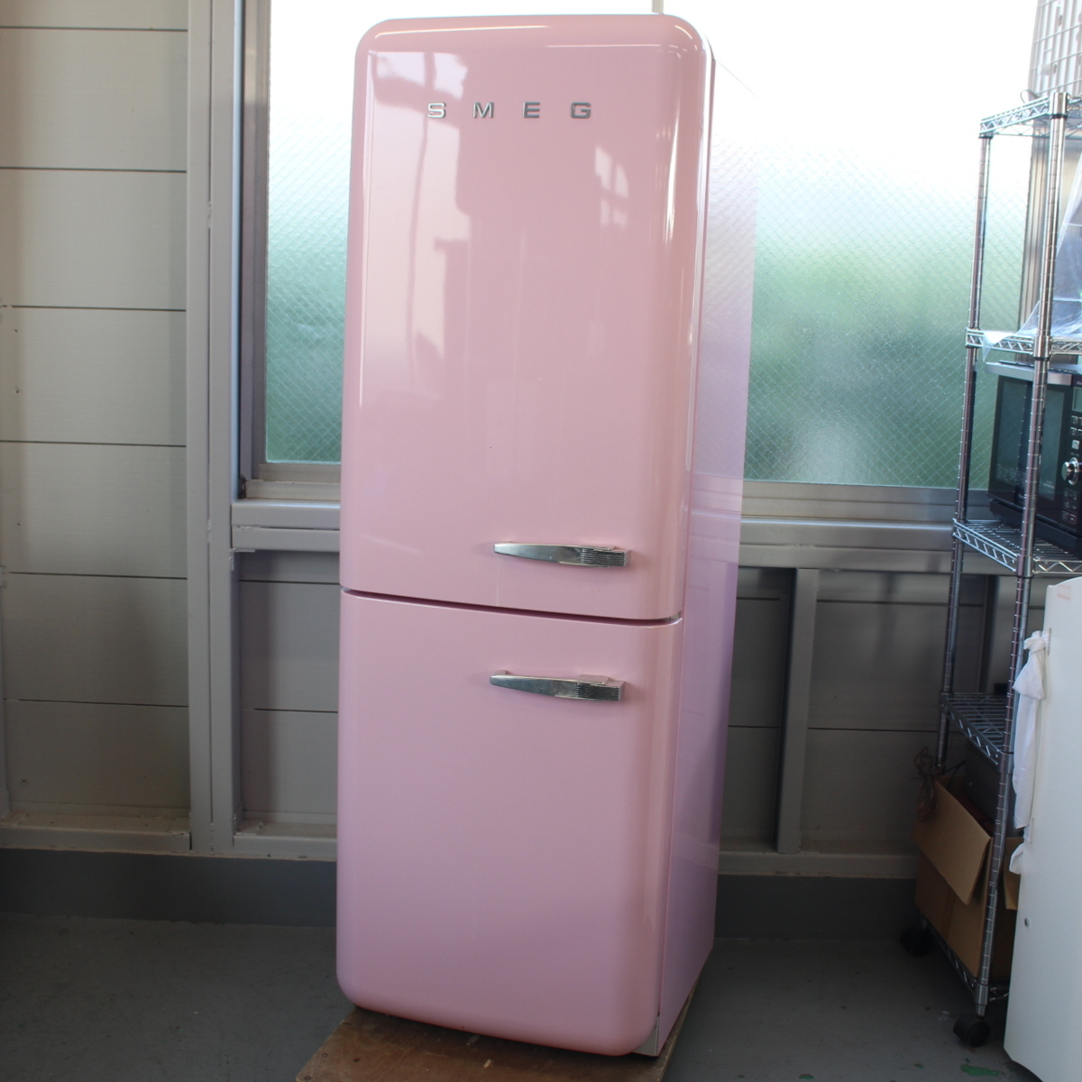 【人気定番，人気】 T463 レア SMEG スメッグ 2ドア冷凍冷蔵庫308L ピンク FAB32OS3 レトロスタイル 2002年製(300リットル～)｜売買されたオークション情報、yahooの商品情報をアーカイブ公開 - オークファン 300リットル～