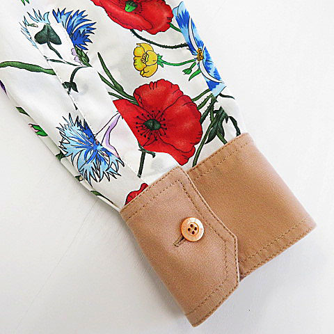 注目☆1円～】GUCCI セットアップ ブラウス/ミニスカート 総柄花柄