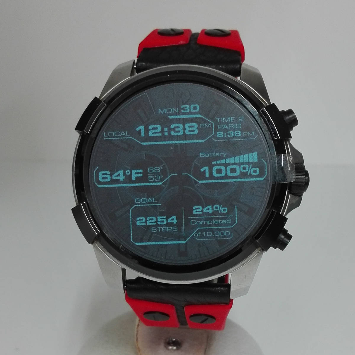 DIESEL DZT2001 スマートウォッチ ブラック 充電器付き ☆ジャンク 