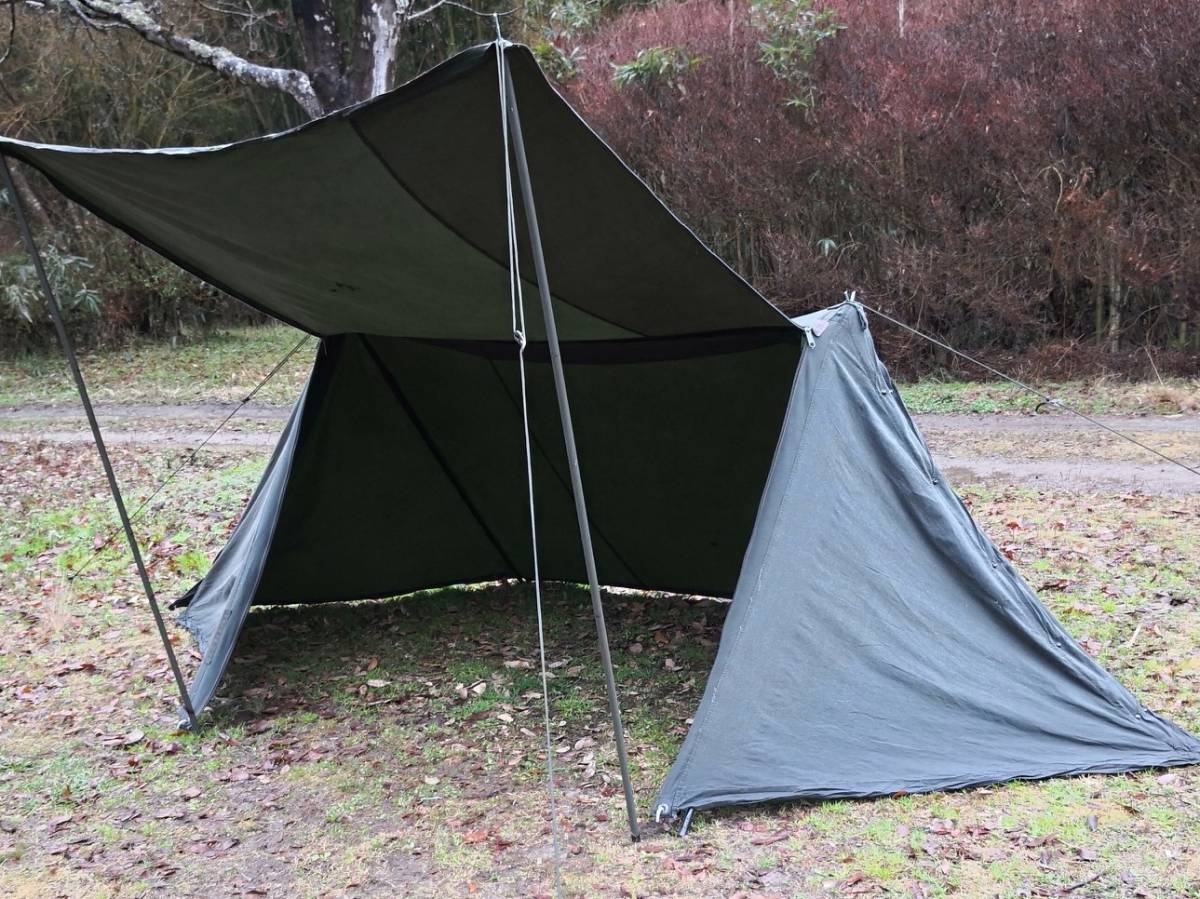 USパップテント ファスナー加工 レビュー『米軍パップテント』軍用