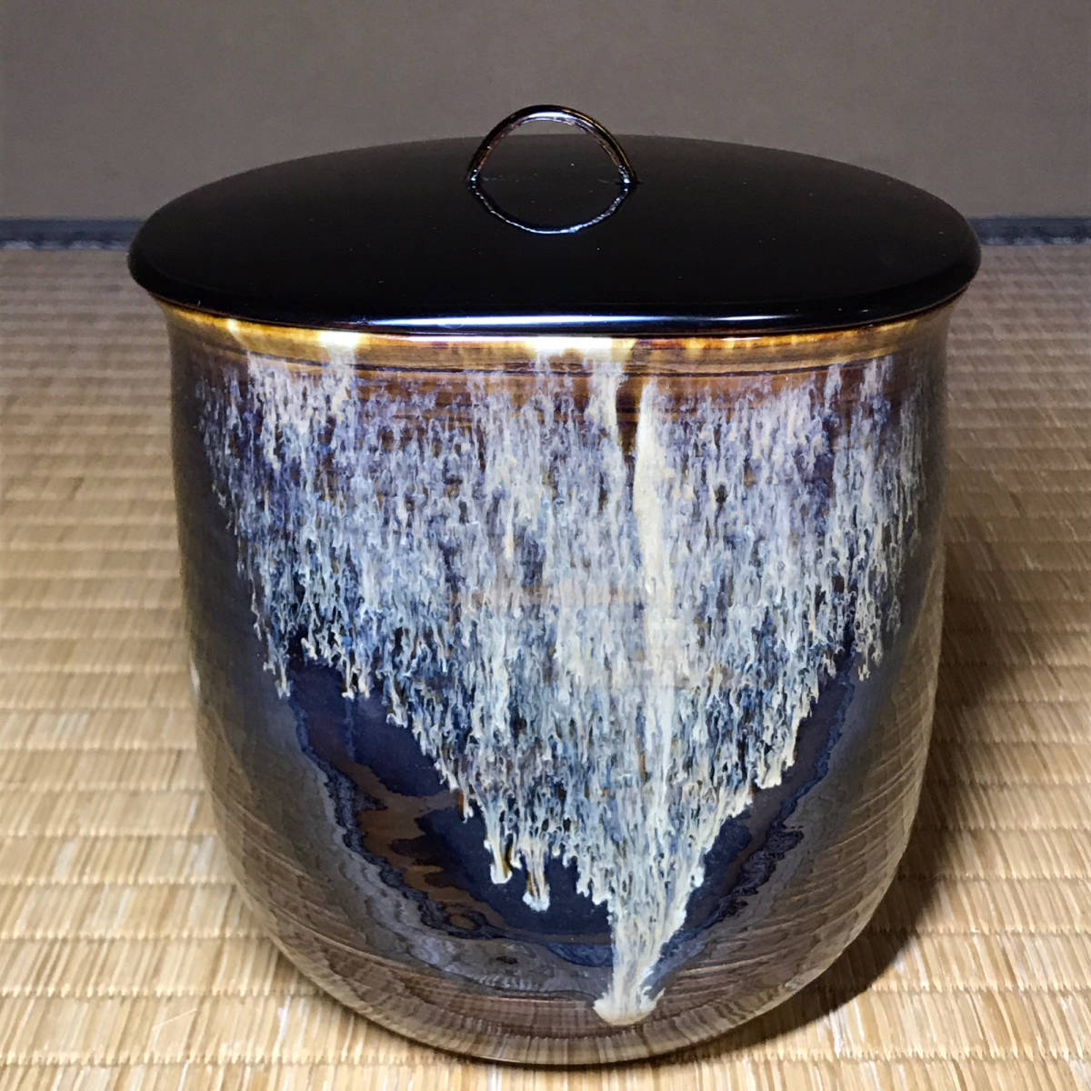 S290 水指 『高取写 水指』『青柳翠峰造』 共箱 茶道具 S290 水