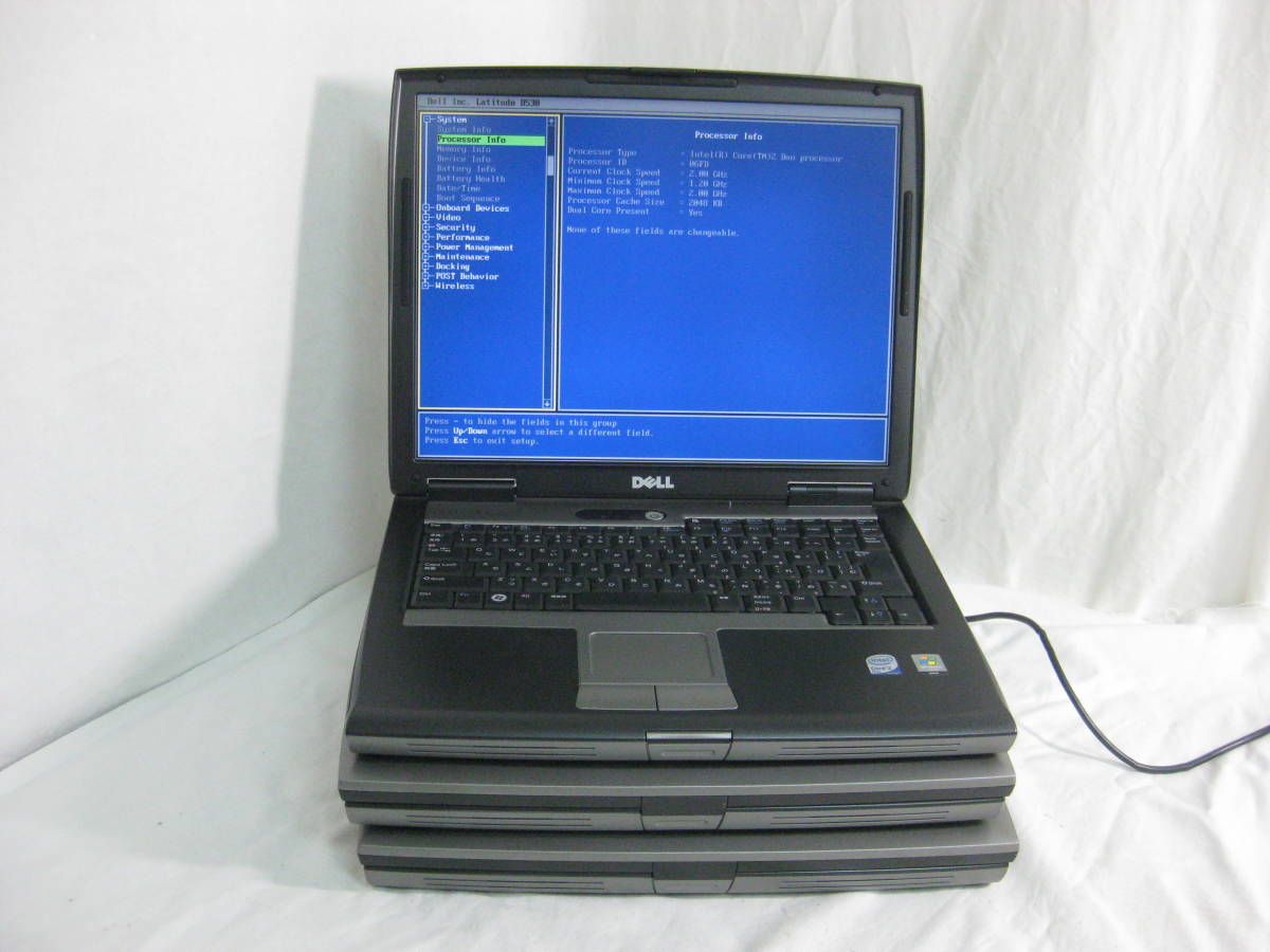 最安値，正規品 ジャンク 一部動作未確認 DELL LATITUDE/D530 PP17 3台まとめて(15インチ～)｜売買されたオークション情報、yahooの商品情報をアーカイブ公開 - オークファン デル