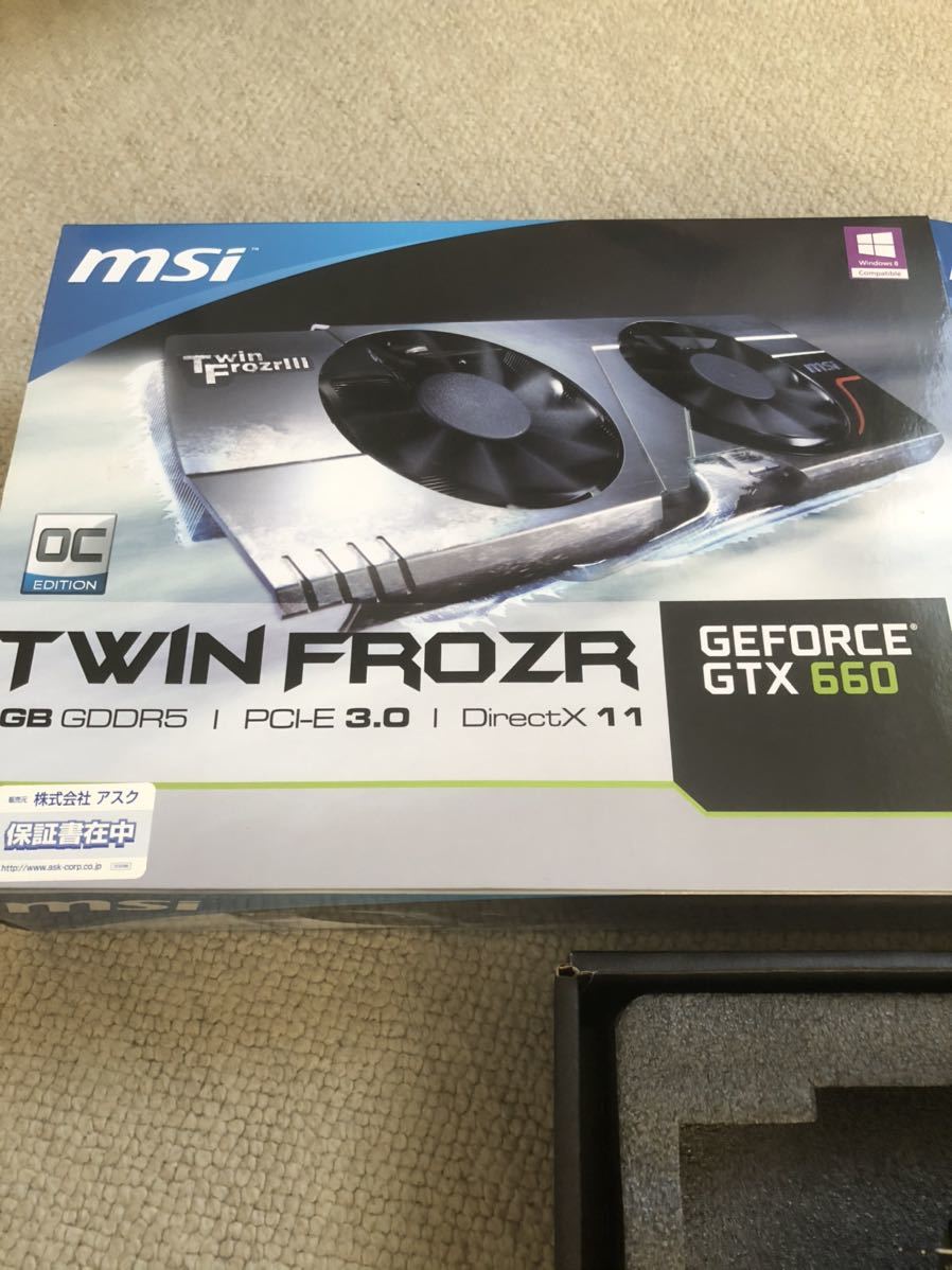 MSI N660GTX Twin Frozr OC 動作確認済み パーツ ビデオカード
