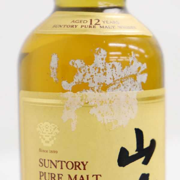 ★SUNTORY（サントリー）山崎 12年 ミニチュア 43％ 180ml ※ラベル汚れ ボトルベタつき K20H010061 山崎 サントリー 12年 シングルモルトウイスキー 山崎12年サントリー 当選