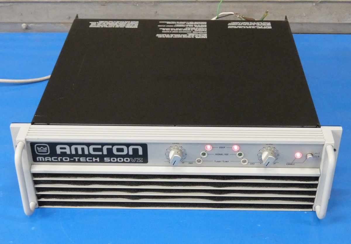 crown/Amcron Macro-Tech MA-5000VZ パワーアンプ (電源プラグ丸端変更/P.I.P.モジュール有り/100V) 【中古/訳あり動作品】#296039