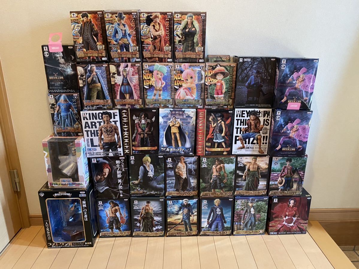 ワンピース 33体 GRANDLINE 造形王 フィギュア KING DXF MSP creator 一番くじ 15th 海軍 ミホーク ドフラミンゴ ゾロ サンジ ウソップ
