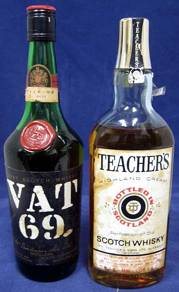 【古酒】VAT 69 バット スコッチ 760m/　(おまけ)ティーチャーズ ハイランド クリーム /760ml