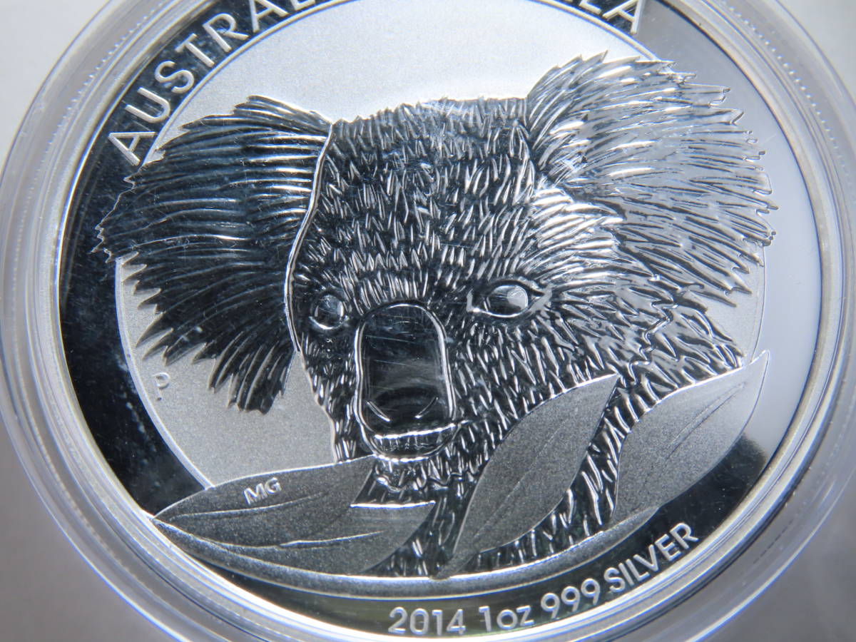 オーストラリア・コアラ・1オンス銀貨カプセル入り2014【メール便92円