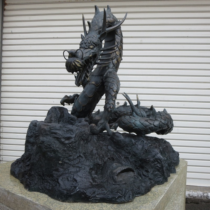 ①◇引取限定◇龍ノ口/龍頭◇大型総高136cm (在座含) 『