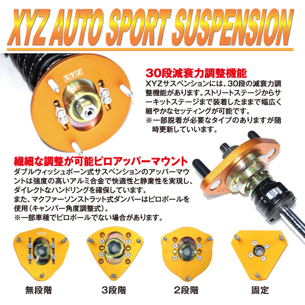 XYZ 車高調 RS Type BMW F30 3シリーズ [RS-BM75-1]サーキットモデル