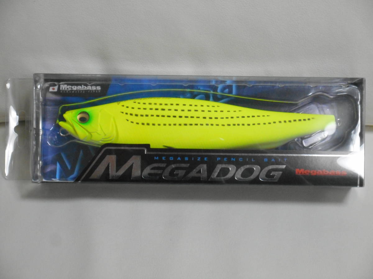 お得，お買い得 メガバス Megabass メガドッグ MEGADOG 限定色 ドチャートコノシロ ボートシーバスに(トップウォーター)｜売買されたオークション情報、yahooの商品情報をアーカイブ公開 - オークファン 海水