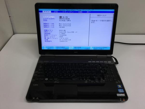  ジャンク NEC PC-LL750F22JB Core i7 2670QM 2.2G 8G(15インチ～)｜売買されたオークション情報、yahooの商品情報をアーカイブ公開 - オークファン NEC