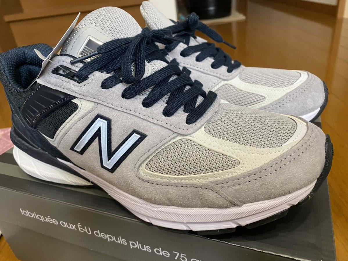 ニューバランス M990GT5 Balance USA V5 Gray & NAVY Made in 返品 