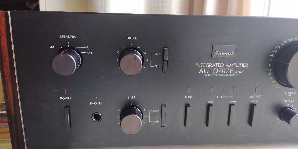 SANSUI プリメインアンプ AU-D707F extra 動作優良品