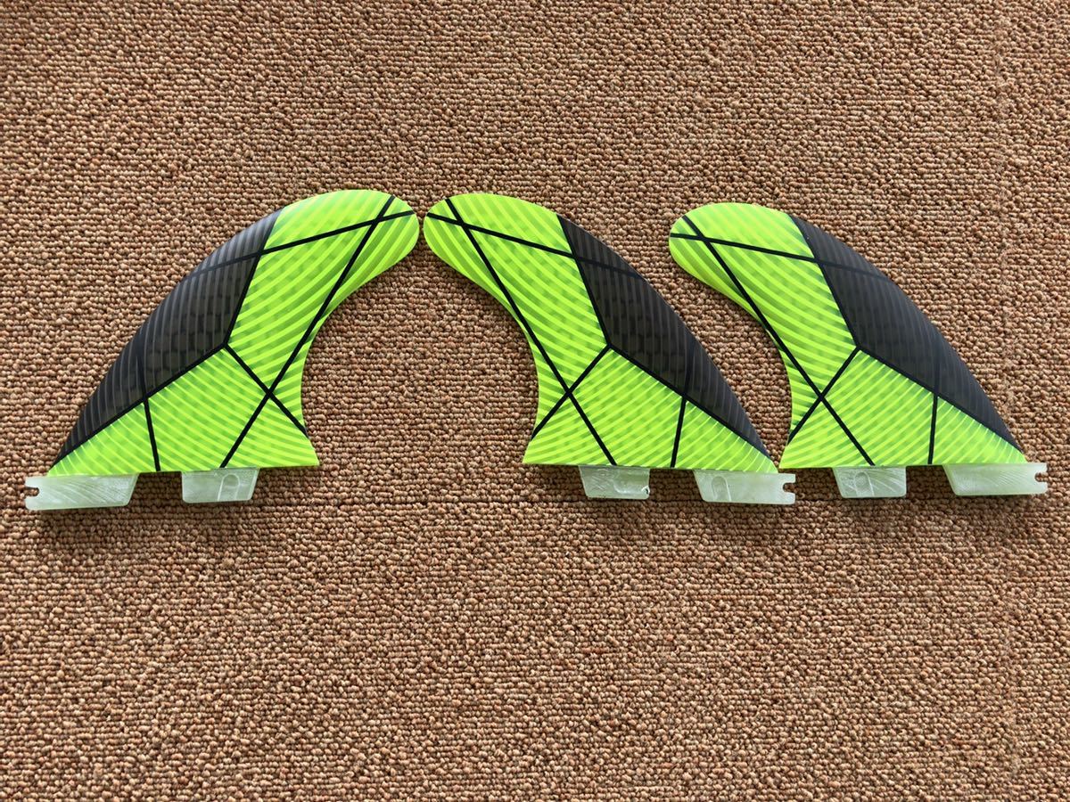 送料無料，100%新品 FCS2 トライフィン 3枚セット Lサイズ ハニカムコア 品 黒黄2(FCSフィン)｜売買されたオークション情報、yahooの商品情報をアーカイブ公開 - オークファン FCSフィン