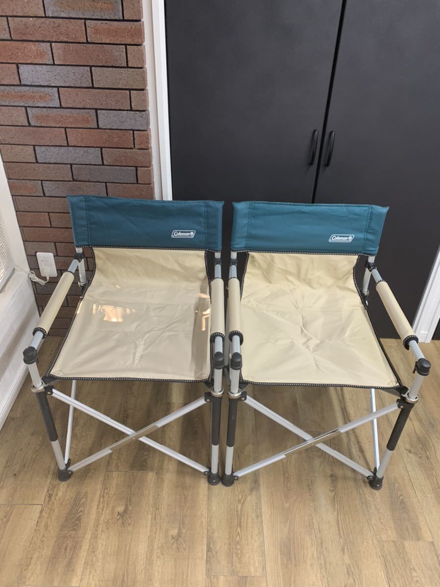 新作入荷，本物保証 Coleman コールマン スリムキャプテンチェア ベージュ／グリーン2脚セット(コールマン)｜売買されたオークション情報、yahooの商品情報をアーカイブ公開 - オークファン コールマン