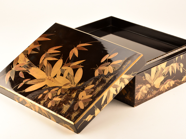 美品！セール　新品未使用　木製漆器 蒔絵文箱 　黒地 に秋草　黒江、中西工芸製 2026年最新Yahoo!オークション -蒔絵文庫箱の中古品・新品・未使用品一覧