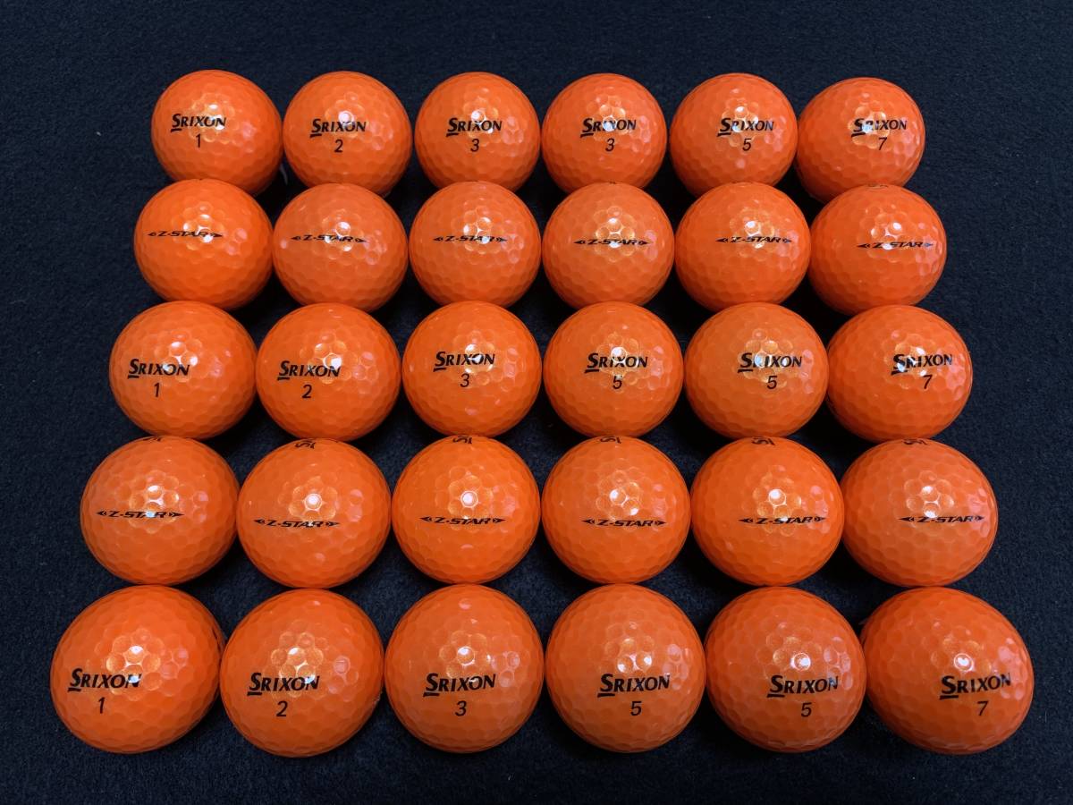 Z-STAR スリクソン ロストボール XV | SRIXON B 200球 年代混合 ロイヤルグリーン Bランク ☆最高級☆A級☆ダンロップ シリーズ混合 30個 年代 24球