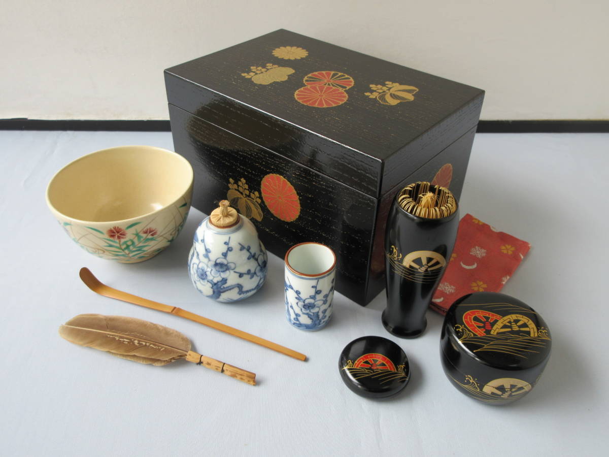 作家物】輪島塗 小田原延子 作 ぐい呑み（酒器）河童絵 共布・作歴付き