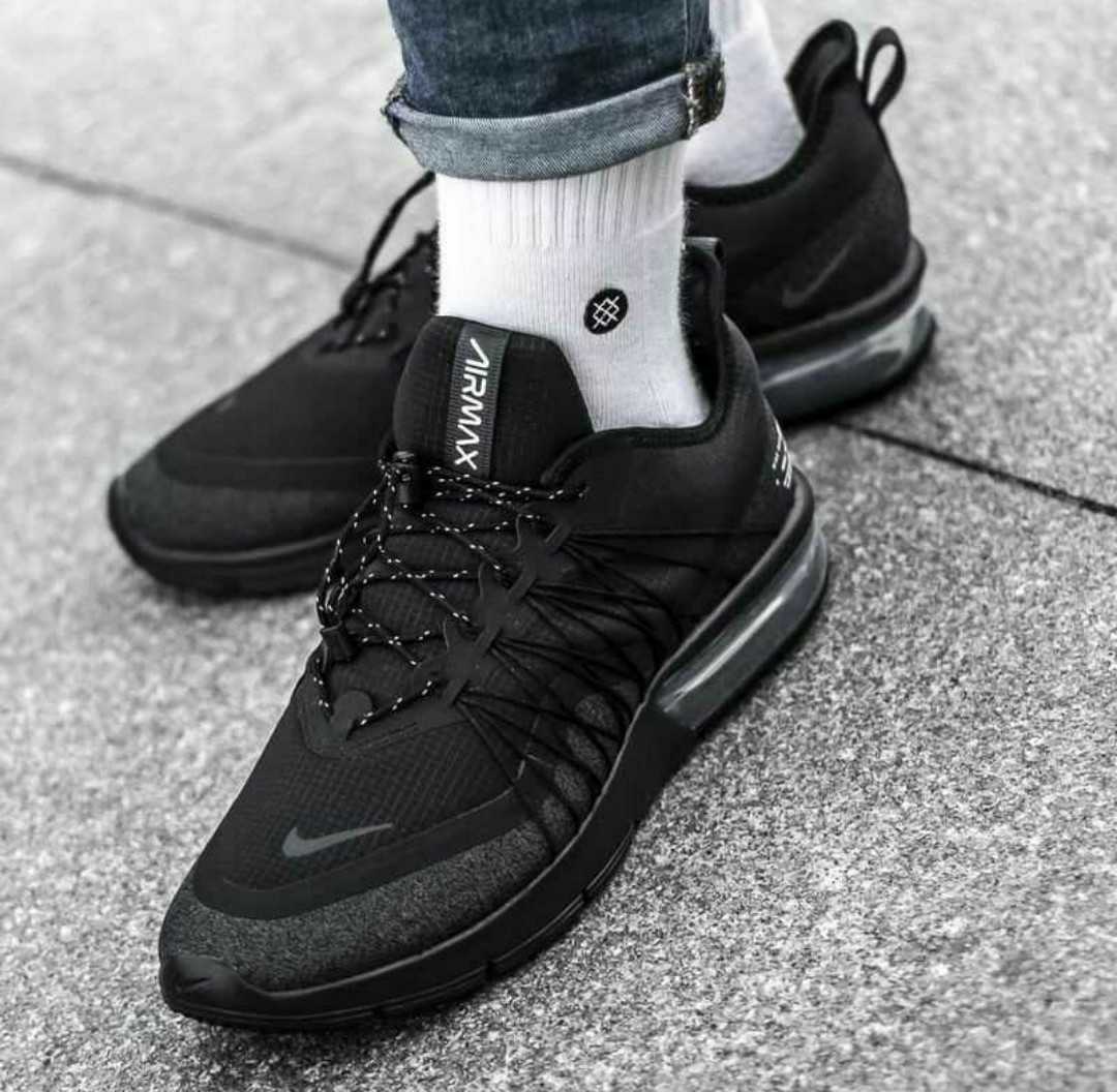 【NIKE】ナイキ AIR MAX SEQUENT 4 UTILITY シークエント 4ユーティリティ 27cm ブラック 黒 新品未使用品 定価15，120円 1円スタート！