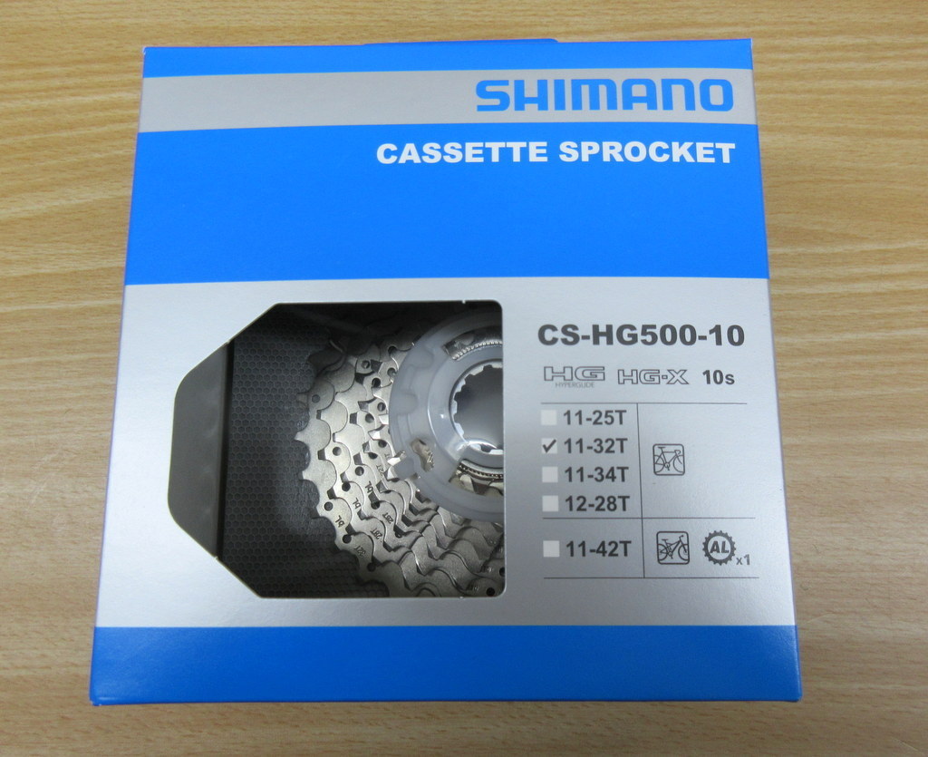 本物保証，人気セール シマノ 10速 CS-HG500-10 11-32T 箱入り HGX/10S(スプロケット)｜売買されたオークション情報、yahooの商品情報をアーカイブ公開 - オークファン スプロケット