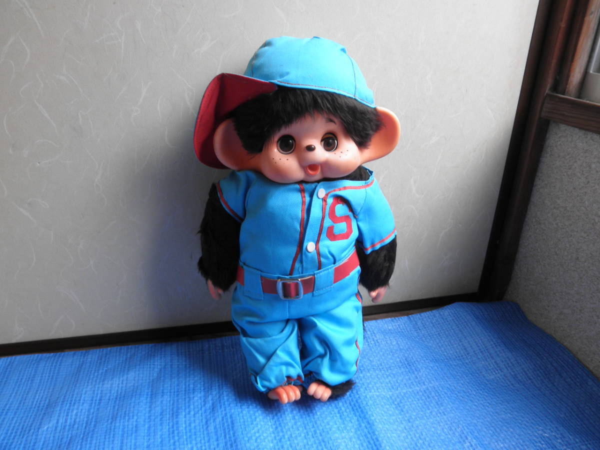 定番人気，大人気 大助 モンチッチ ジャンボ野球 青 約４５cm TOHO スリープアイ 当時物 超 レア ぬいぐるみ ビンテージ 昭和レトロ 猿 動物(その他)｜売買されたオークション情報、yahooの商品情報をアーカイブ その他