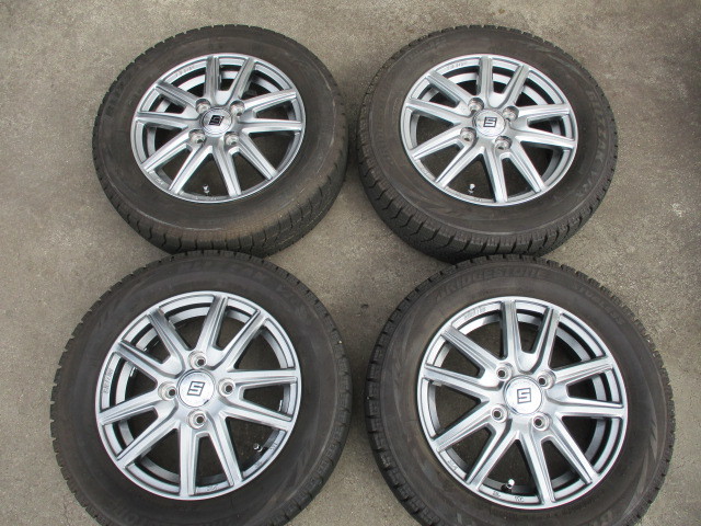  溝ありブリヂストン １５５／６５Ｒ１３ ＶＲＸ ラパン ワゴンＲ ザッツ デイズ モコ ＭＡＸ ライフ等におすすめ fk(スタッドレスタイヤ)｜売買されたオークション情報、yahooの商品情報をア 4穴